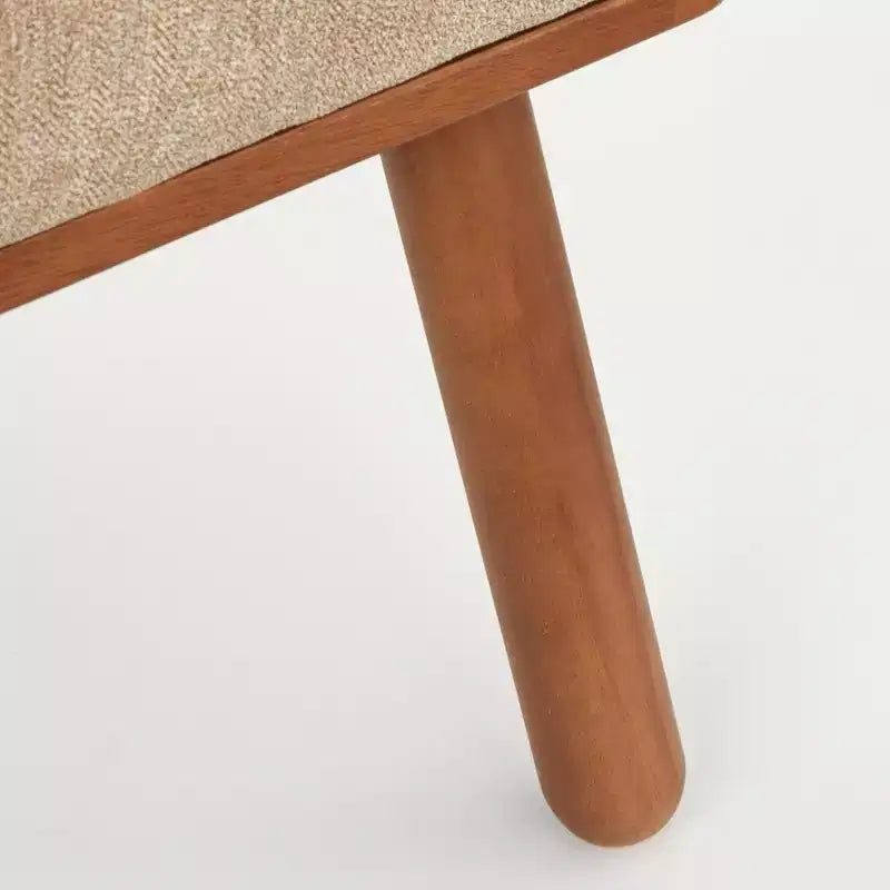 Buylateral Set da Pranzo per Angolo Colazione Imbottito Mid Century Modern Playmate 4 Pezzi Noce Versatile Arredamento Imbottito, Legno di Gomma