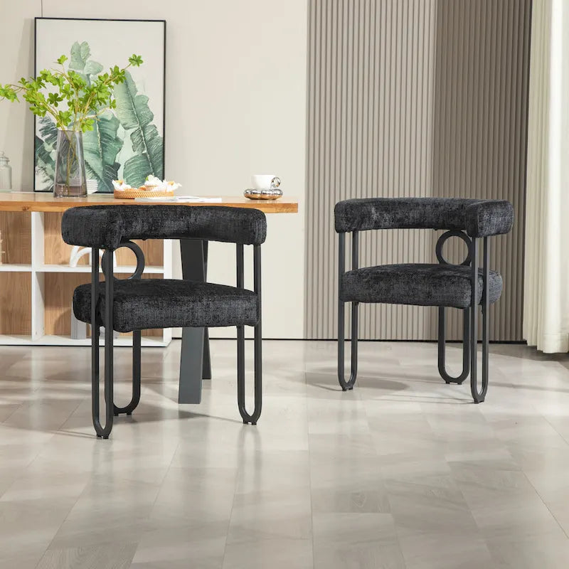 Contemporary Designed Upholstered Accent Chair set of 2