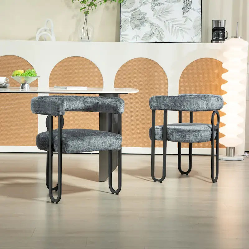 Contemporary Designed Upholstered Accent Chair set of 2