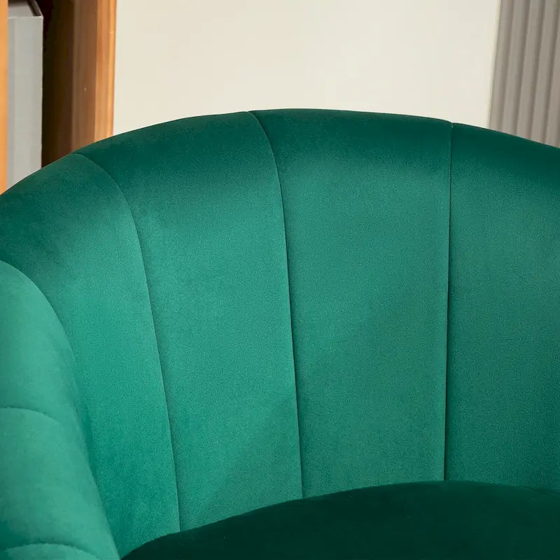 Poltrona d'accento moderna in velluto dorato