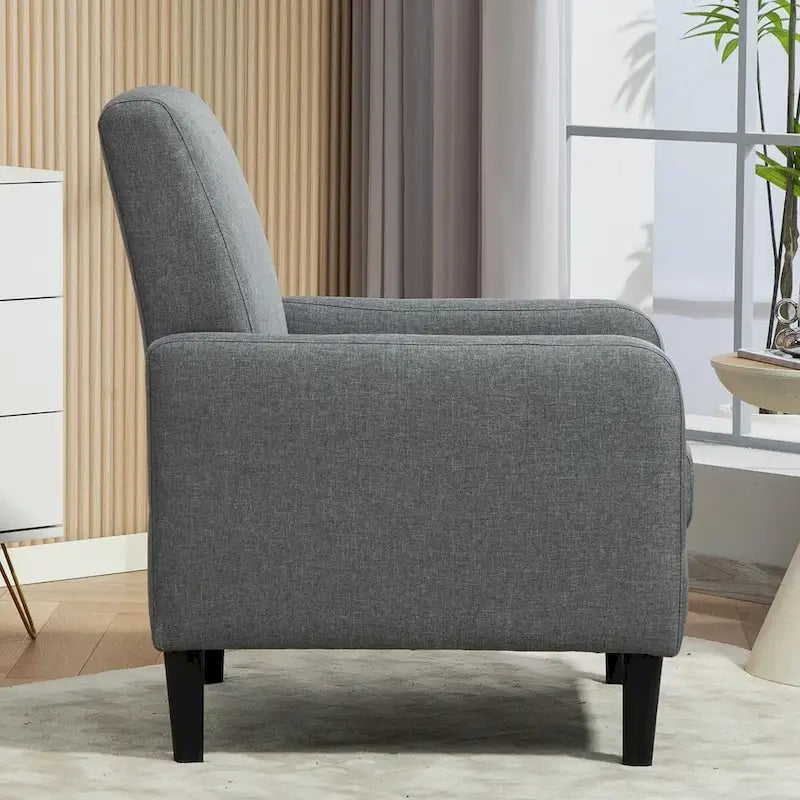 Minimalist Elegant Style Armchair with Solid Wood Frame Construction and New Soft Sponge