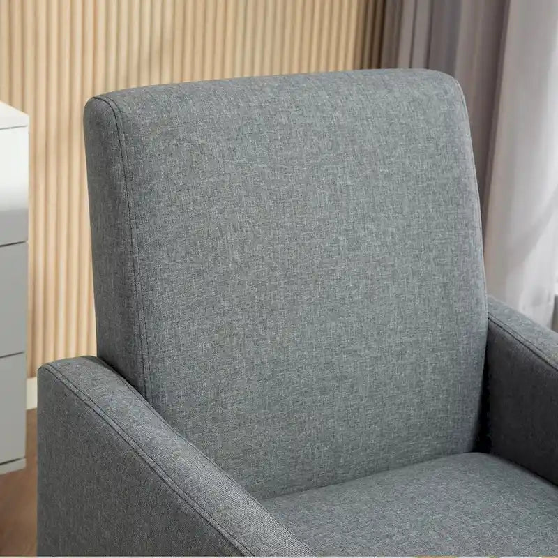Minimalist Elegant Style Armchair with Solid Wood Frame Construction and New Soft Sponge