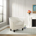 Poltrona Ethan Mid Century con Gambe Espresso Scuro