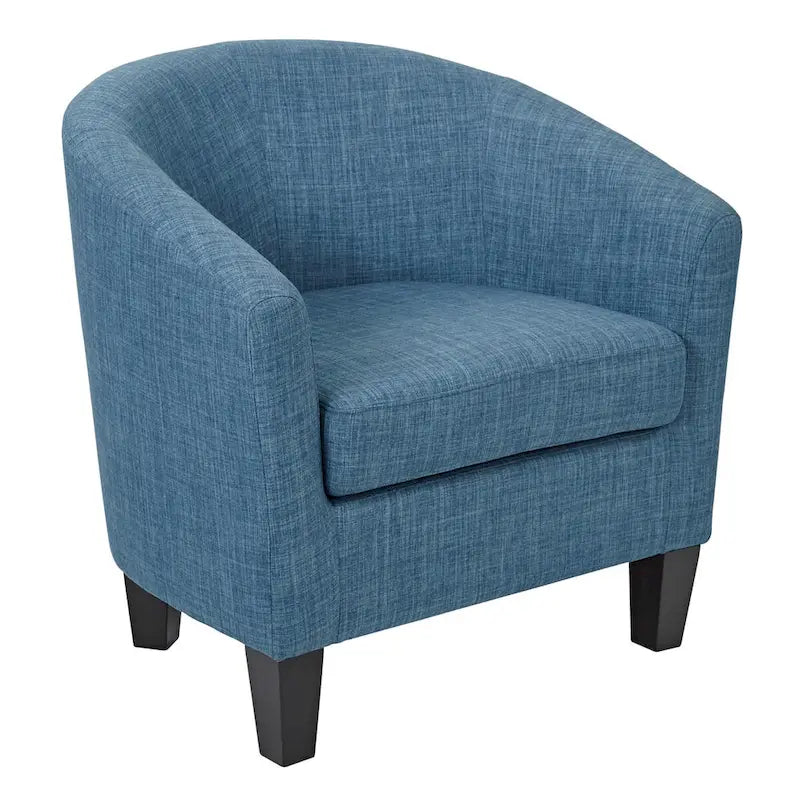 Poltrona Ethan Mid Century con Gambe Espresso Scuro