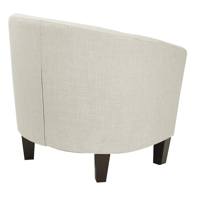 Poltrona Ethan Mid Century con Gambe Espresso Scuro