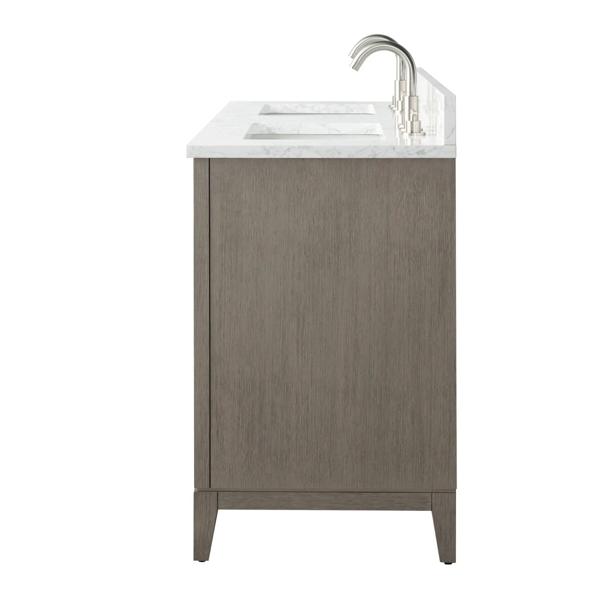 Badunterschrank von Vanity Art mit Keramikwaschbecken und Kunstmarmorplatte