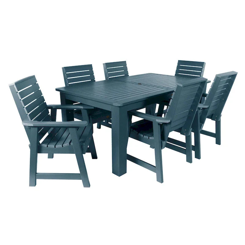 Set da pranzo da esterno HIGHWOOD PROFESSIONAL da 7 pezzi, 42x72