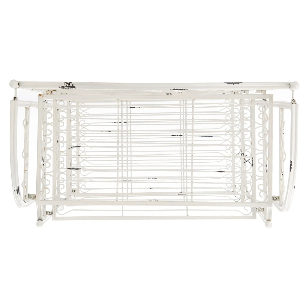 Scaffale portateglie da esterno SAFAVIEH Bryn in ferro battuto in stile vittoriano a 4 ripiani - 25 In. W x 15 In. D x 63 In. H - 25W x 15D x 63H
