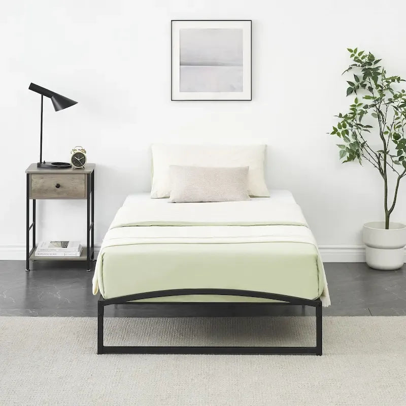 Struttura Letto a Piattaforma in Metallo con Profilo Basso da 10 Pollici