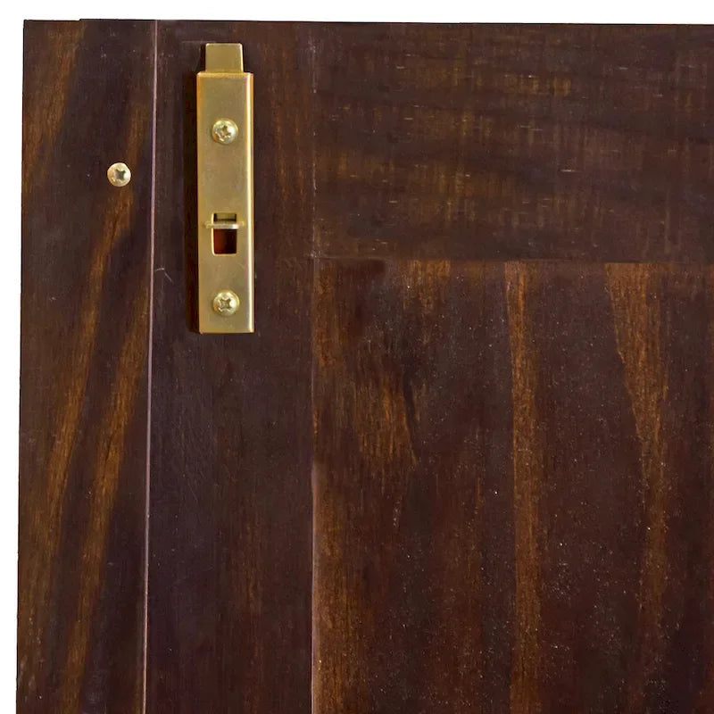 Guardaroba a 3 ante - Bianco/Moka/Java - Legno massello
