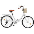 Moasis24/ 26 Cruiser-Fahrrad mit 7 Gängen, verstellbarer Tiefeinstieg, Pendlerfahrrad