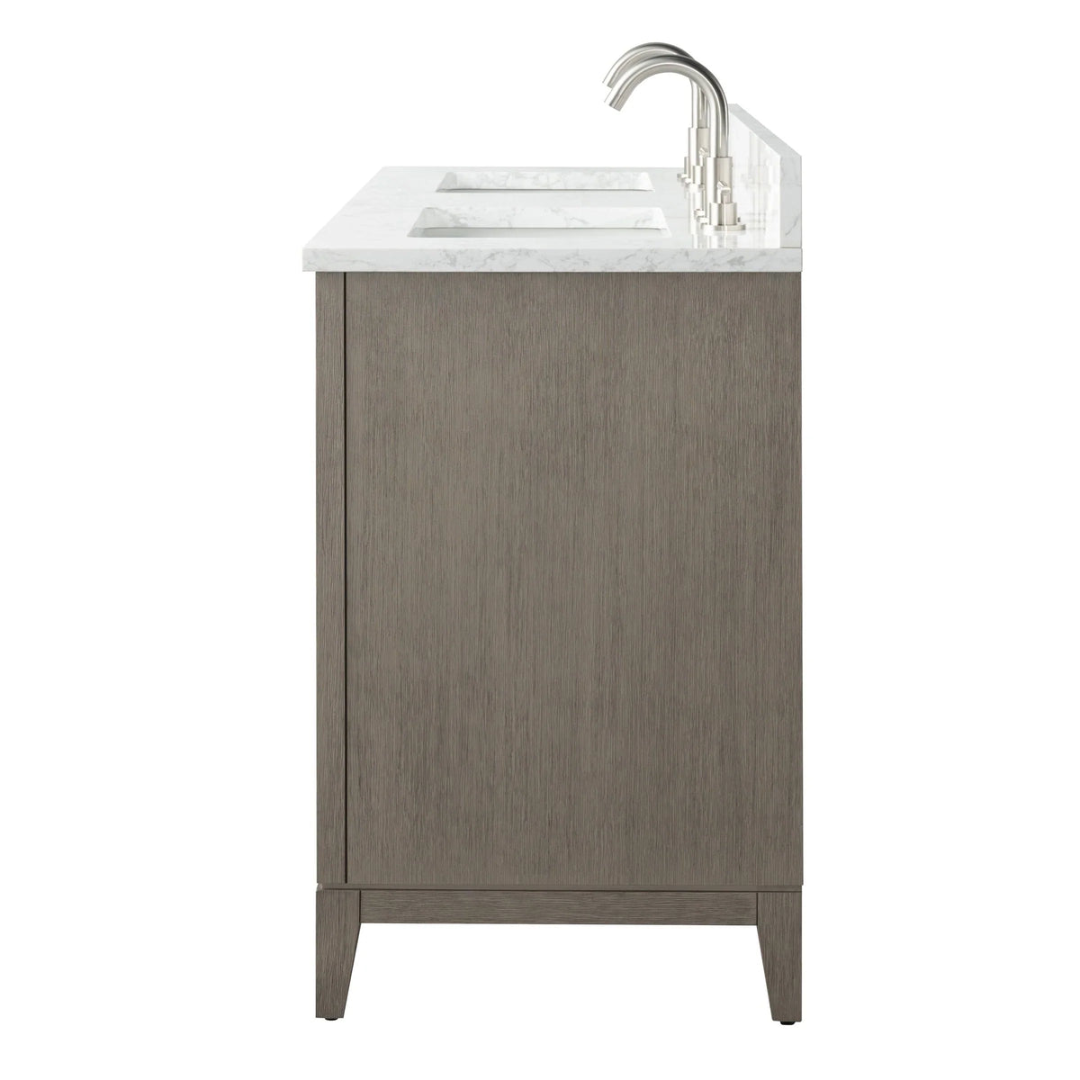 Badunterschrank von Vanity Art mit Keramikwaschbecken und Kunstmarmorplatte