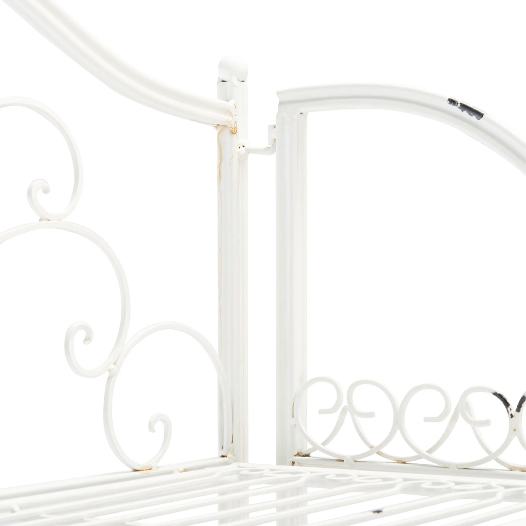 Scaffale portateglie da esterno SAFAVIEH Bryn in ferro battuto in stile vittoriano a 4 ripiani - 25 In. W x 15 In. D x 63 In. H - 25W x 15D x 63H