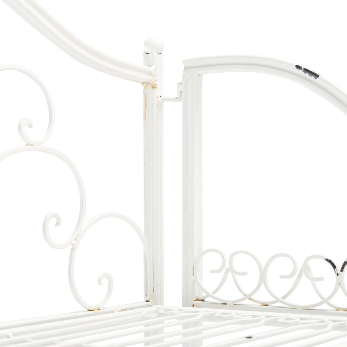 Scaffale portateglie da esterno SAFAVIEH Bryn in ferro battuto in stile vittoriano a 4 ripiani - 25 In. W x 15 In. D x 63 In. H - 25W x 15D x 63H