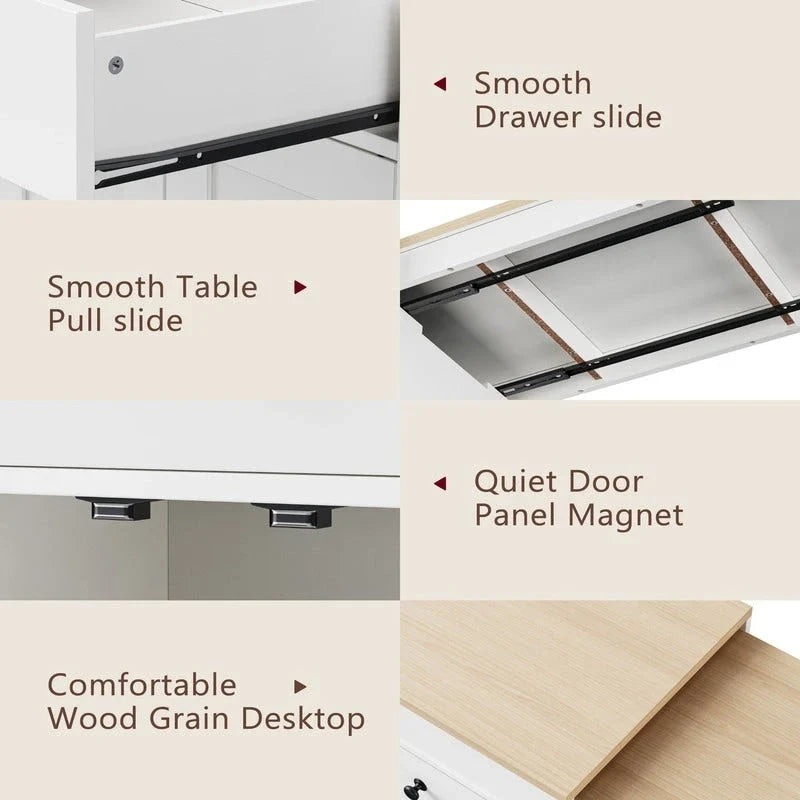 Isola Cucina con Tavolo da Pranzo Estensibile