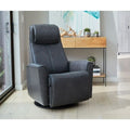 Poltrona reclinabile girevole Fjords Urban Leather